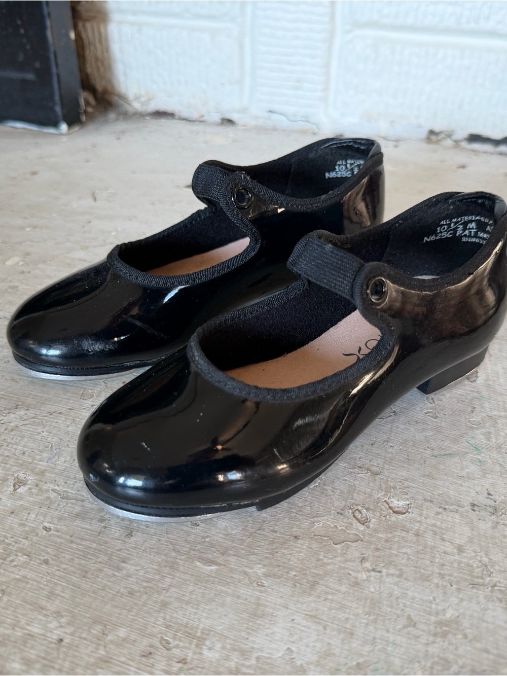 Capezio Black Patent Mary Jane Tap Dance Shoes